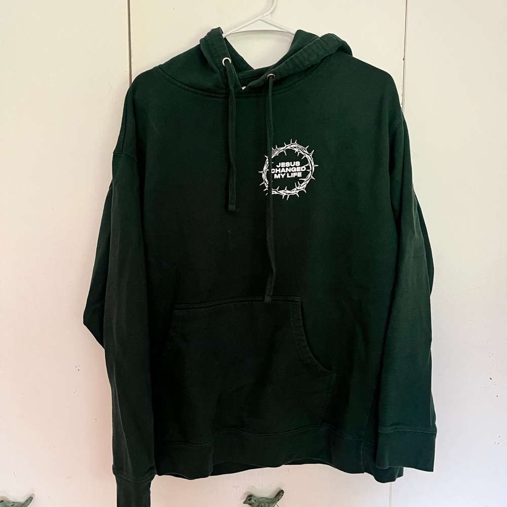 Christian Graphic Hoodie - Dark Green